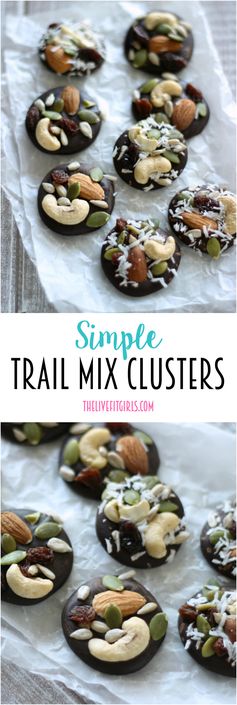 Trail Mix Chocolate Clusters