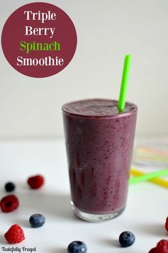 Triple Berry Spinach Smoothie