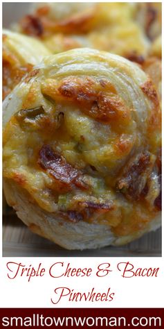 Triple Cheese & Bacon Pinwheels