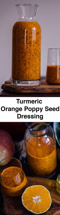 Turmeric Orange Poppy Seed Dressing