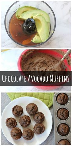 Vegan Chocolate Avocado Muffin