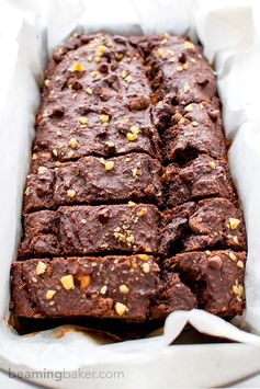 Vegan Chocolate Banana Nut Bread (Gluten Free, One Bowl