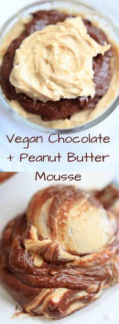 Vegan Chocolate Peanut Butter Mousse