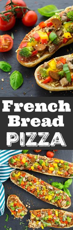 Vegan French Bread Pizza