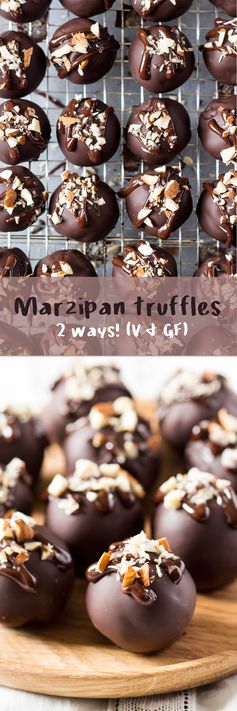 Vegan marzipan truffles – 2 ways