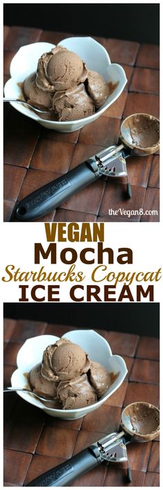 Vegan Mocha Ice cream (Starbucks copycat