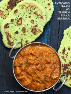 Vegan Naan - Plain, Garlic, Avocado Naan flatbread. Dairy-free Indian flat bread