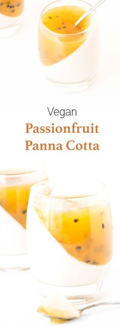 Vegan Passionfruit Panna Cotta