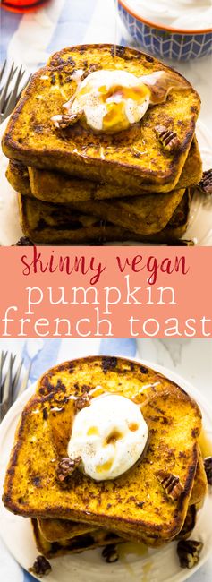 Vegan Pumpkin French Toast