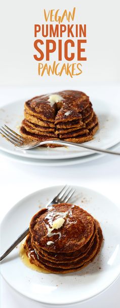 Vegan Pumpkin Spice Pancakes