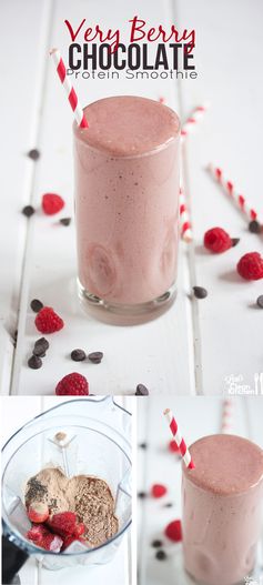 Very Berry Chocolate Protein Smoothie