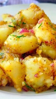 Warm Honey Dijon Potato Salad