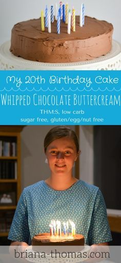 Whipped Chocolate Buttercream (and my 20th Birthday Cake!