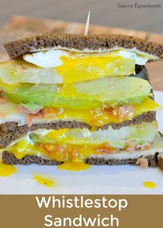 Whistle Stop Sandwich (Fried Green Tomato, Bacon, Avocado, Fried Egg and Cheddar Sandwich