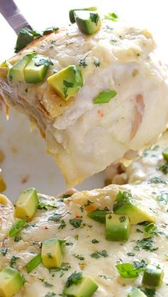 White Chicken Enchilada Casserole