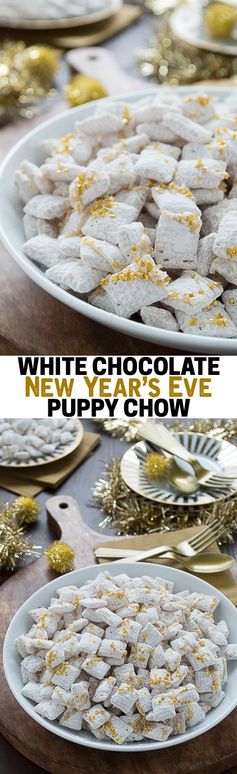 White Chocolate New Years Eve Puppy Chow