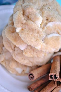 White Chocolate Snickerdoodle Pudding Cookies