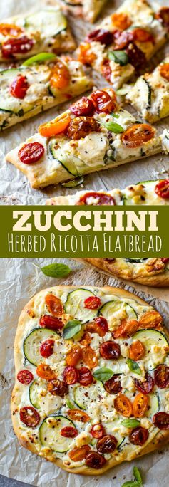 Zucchini & Herbed Ricotta Flatbread