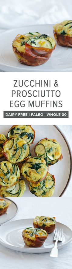 Zucchini and Prosciutto Egg Muffins