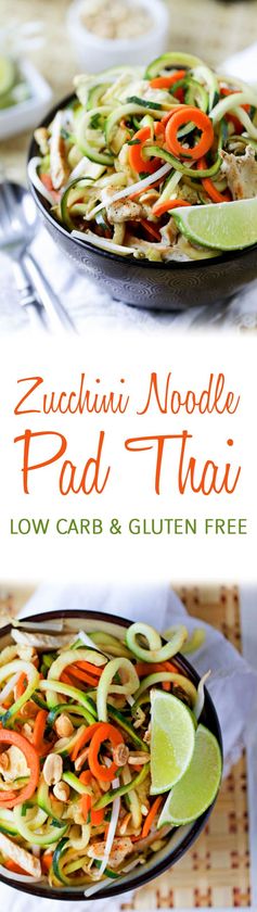 Zucchini Noodle Healthy Pad Thai