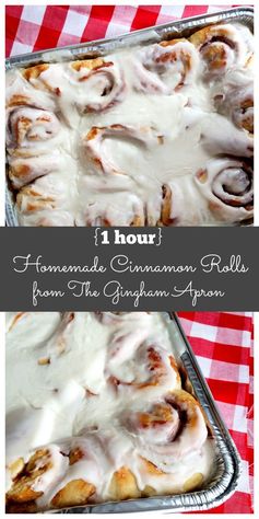 (1 hour Homemade Cinnamon Rolls