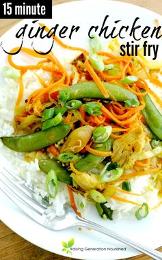 15 Minute Ginger Chicken Stir Fry