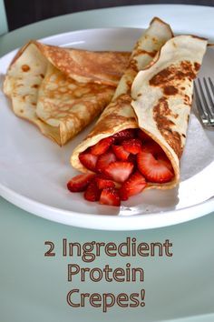 2 Ingredient Protein Crepes