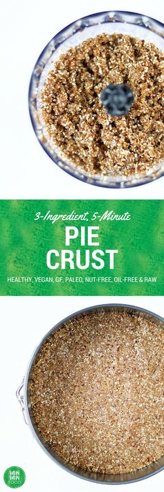 3-Ingredient, 5-Minute, Nut-Free, Paleo Pie Crust