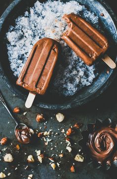 3-Ingredient Banana Nutella Popsicles