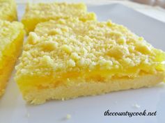 3-Ingredient Lemon Crumble Bars