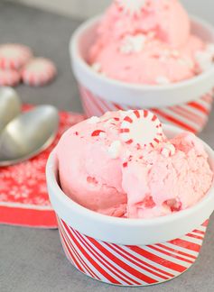 3 Ingredient No Churn Peppermint Ice Cream