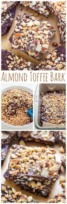 3-Ingredient Roasted Almond Toffee Bark