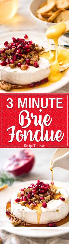 3 Minute Melty Festive Brie (Speed Baked Brie