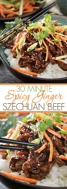 30 Minute Spicy Ginger Szechuan Beef