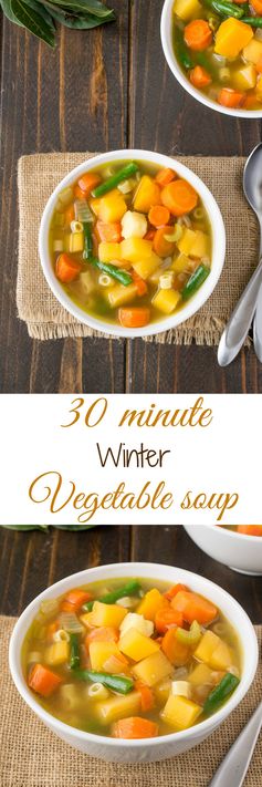 30 minute winter vegetable soup