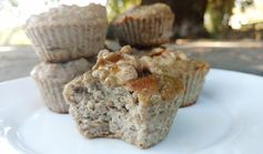 4 Ingredient Banana Nut Muffins (Paleo, Flourless & Sugar-free