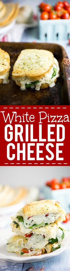 5 Cheese White Pizza Grilled Cheese