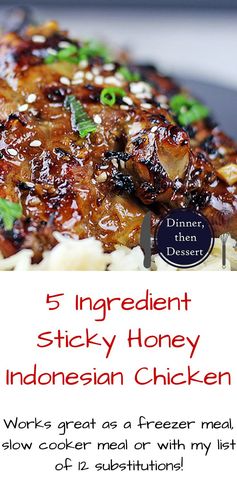 5 Ingredient Sticky Honey Indonesian Chicken