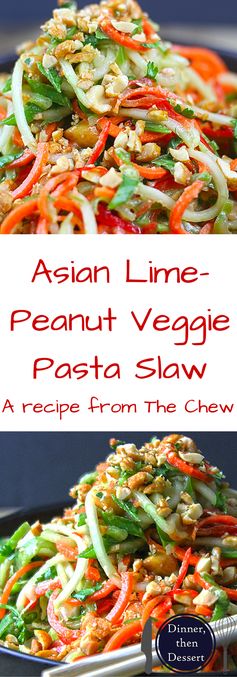 5 Minute Crunchy Asian Lime-Peanut Slaw