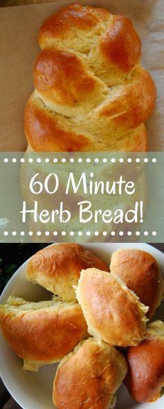 60 Minute Homemade Herb Bread