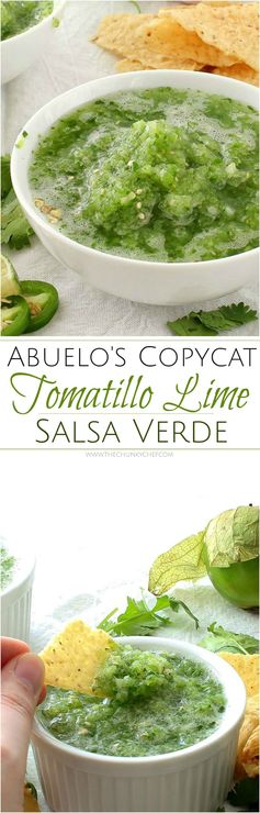 Abuelo's Copycat Tomatillo Lime Salsa