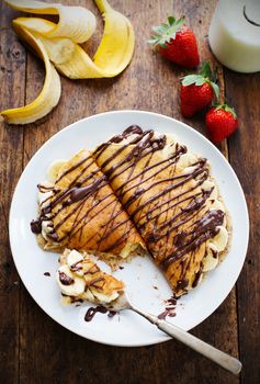 Almond Oat Banana Crepes