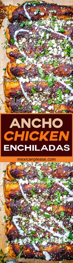 Ancho Chicken Enchiladas