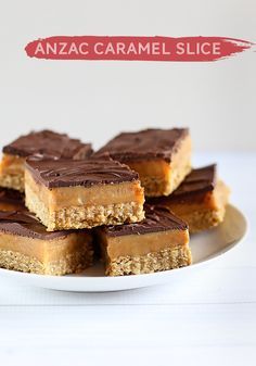 ANZAC Caramel Slice