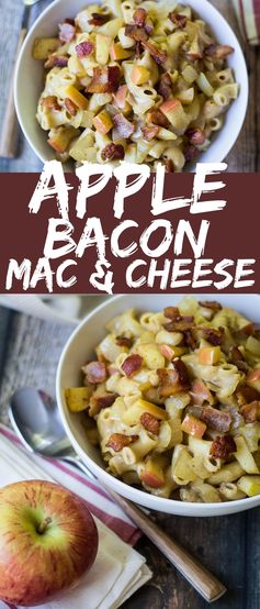 Apple Bacon Mac and Cheese