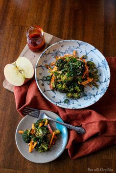 Apple Broccoli Salad with Sweet & Spicy Gochujang Dressing