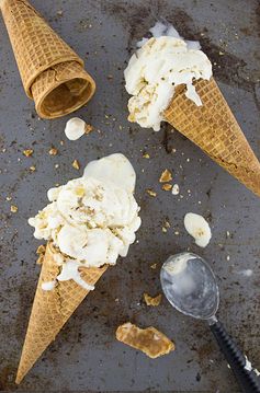 Apple Cider and Salted Bourbon Butterscotch Ice Cream