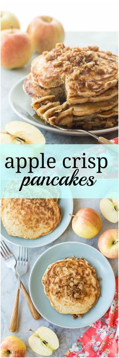 Apple Crisp Pancakes