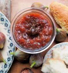 Apple, Fig and Pear Chutney with Cardamom