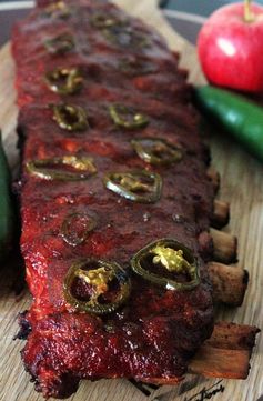 Apple Jalapeno Smoked Ribs